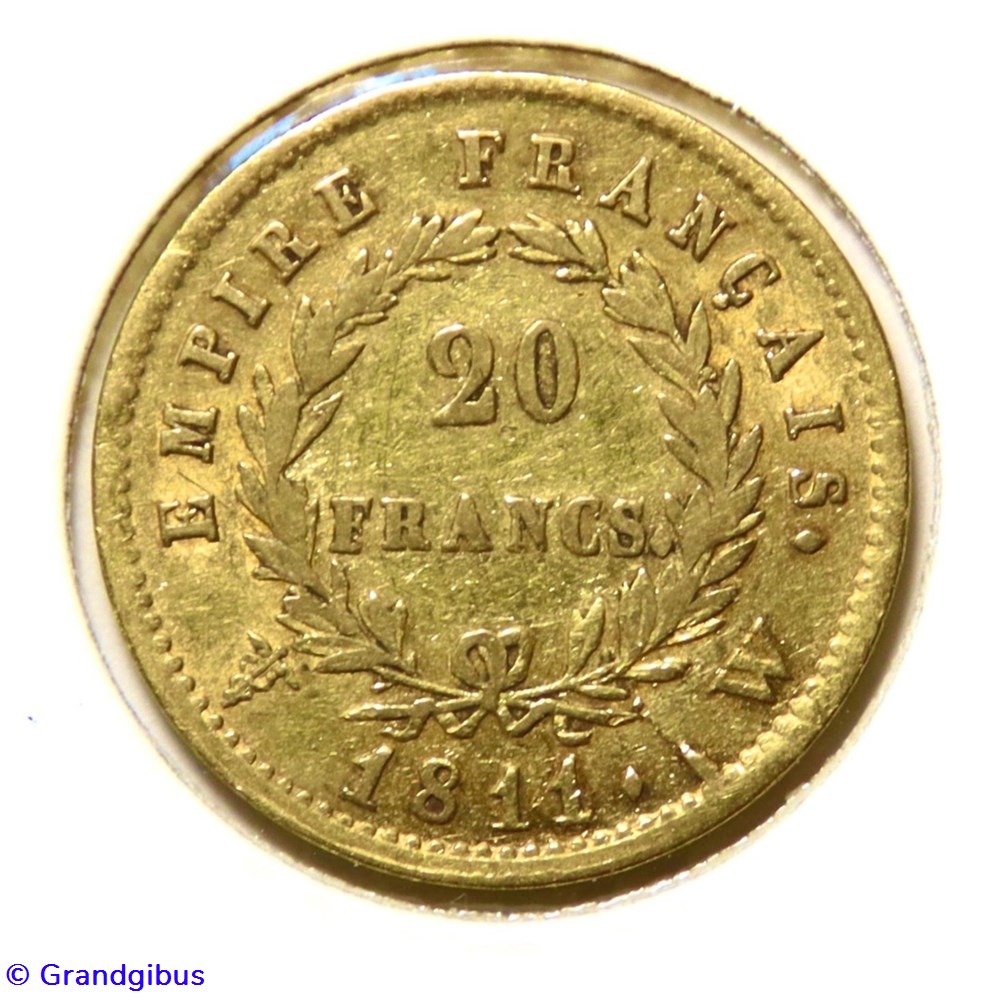 monnaies monde france 20 fr empire francais 1811 w napoleon tete lauree