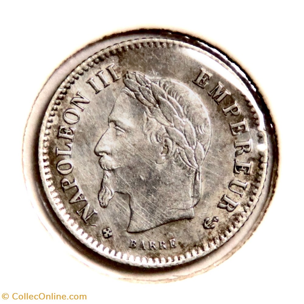 20 Centimes - 1867𝐁𝐁 Napoléon III tête laurée, GM monnaies monde france 20 centimes 1867 napoleon iii tete lauree gm