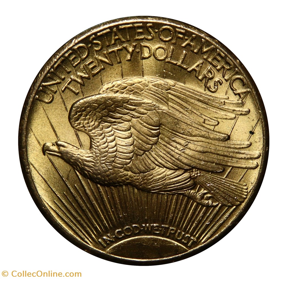 Double Eagle "Saint Gaudens", 1927 (Philadelphie) monnaies monde etats unis double eagle saint gaudens 1927 philadelphie