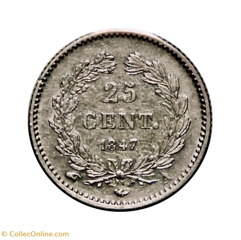Louis-Philippe Ier - 25 Centimes, 1847𝐀 monnaies monde france louis philippe ier 25 centimes 1847