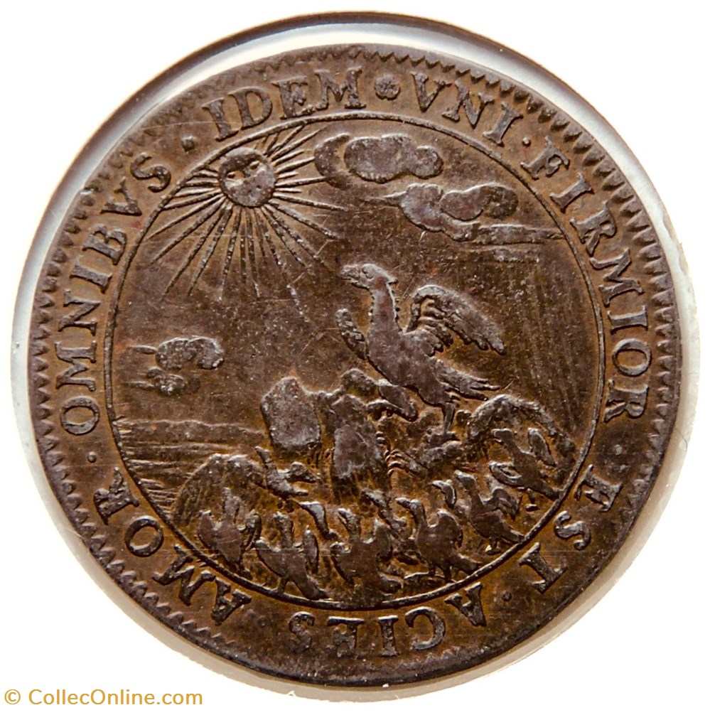 monnaies paranumismatique jetons poids etats de bourgogne la generosite du roi 1671 cuivre