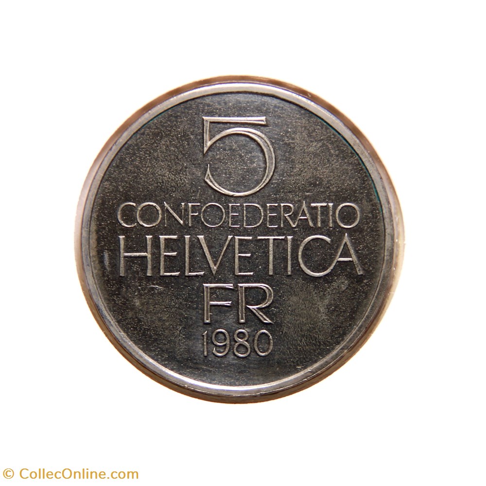 5 Francs 1980 B Ferdinand Hodler monnaies monde suisse 5 francs 1980 b ferdinand hodler