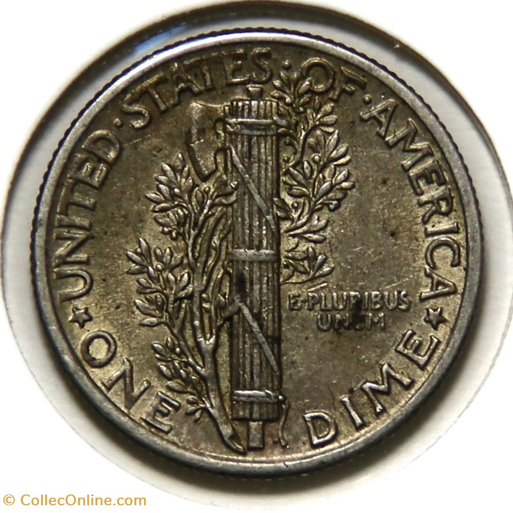 One Dime - Mercury, 1942 monnaies monde etats unis one dime mercury 1942