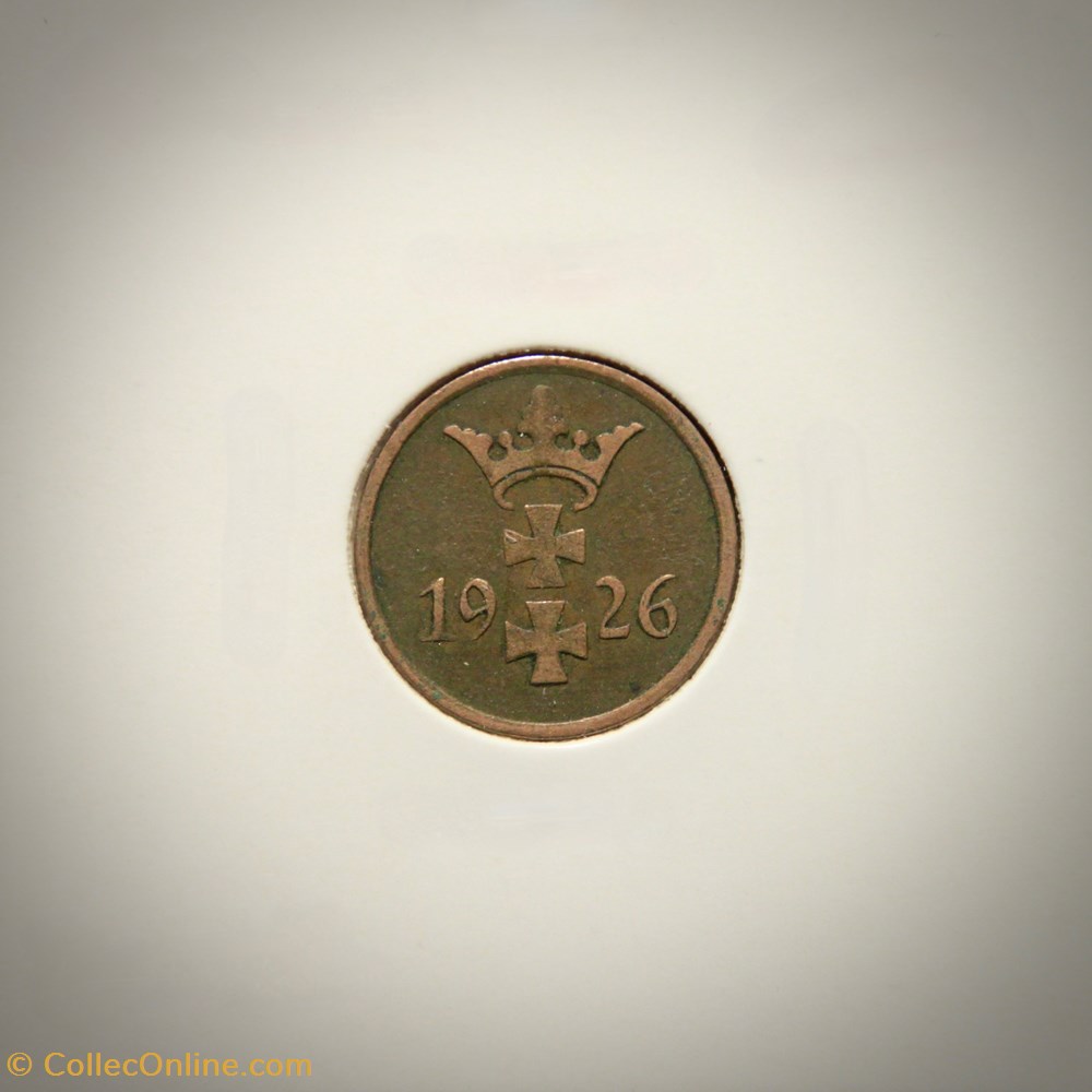 1 Pfennig 1926 - Dantzig monnaies monde pologne 1 pfennig 1926 dantzig