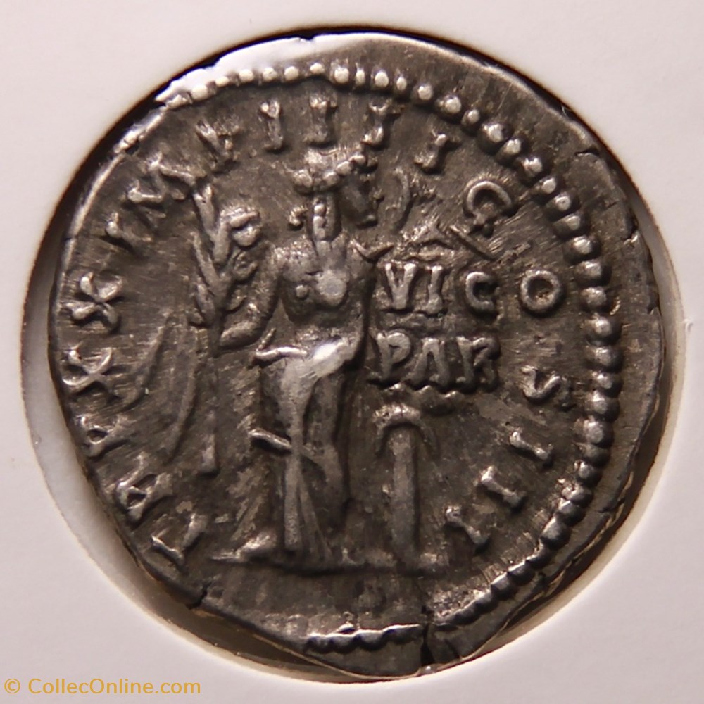 Denier - Marc Aurèle (166) monnaies antiques romaines imperiales et republicaines denier marc aurele 166