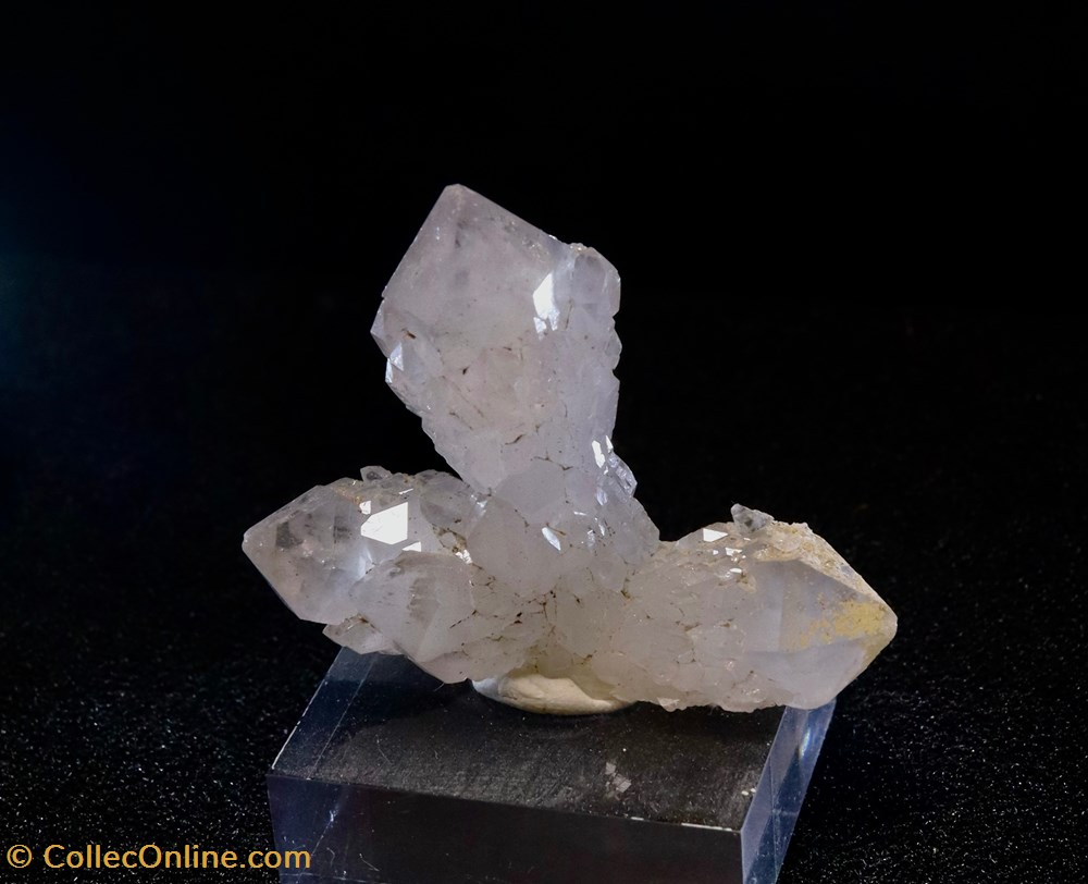 Améthyste "cactus" maclée (Russie) 2 mineraux meteorites quartz amethyste cactus maclee russie