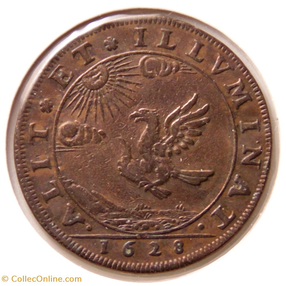 Louis XIII. 1628 Cuivre. monnaies paranumismatique jetons poids louis xiii 1628 cuivre