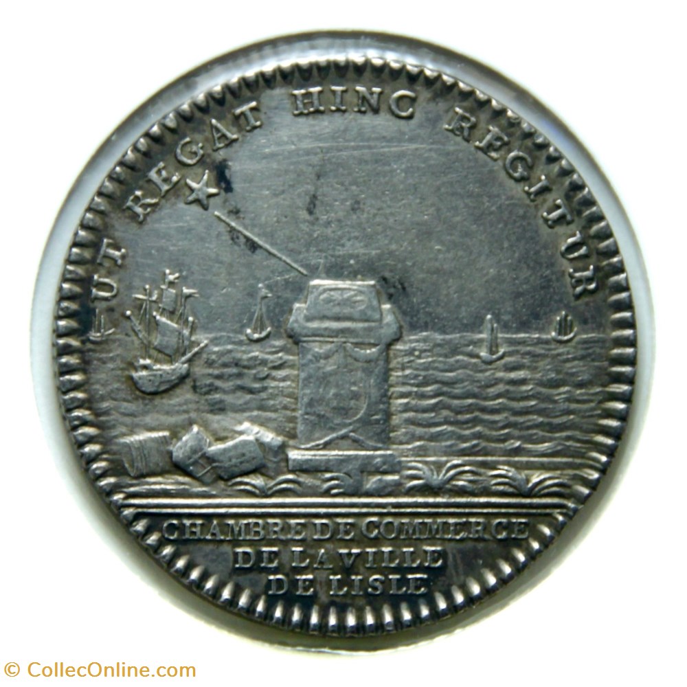 Louis XVI - Chambre de commerce de Lille, n.d. monnaies paranumismatique jetons poids louis xvi chambre de commerce de lille n d