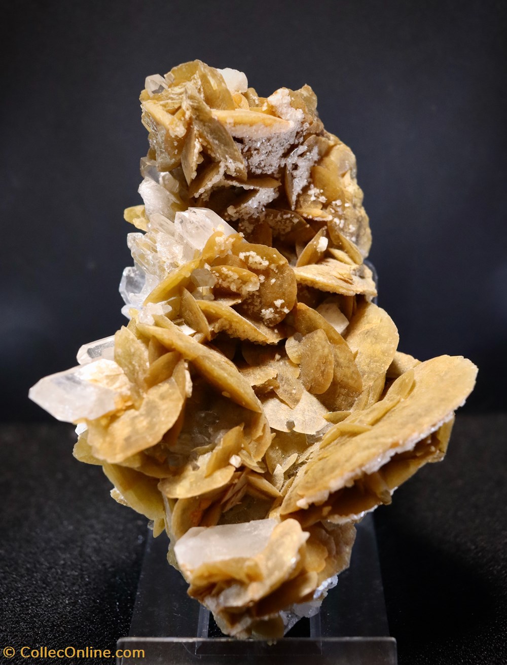 Sidérite & quartz mineraux meteorites siderite quartz