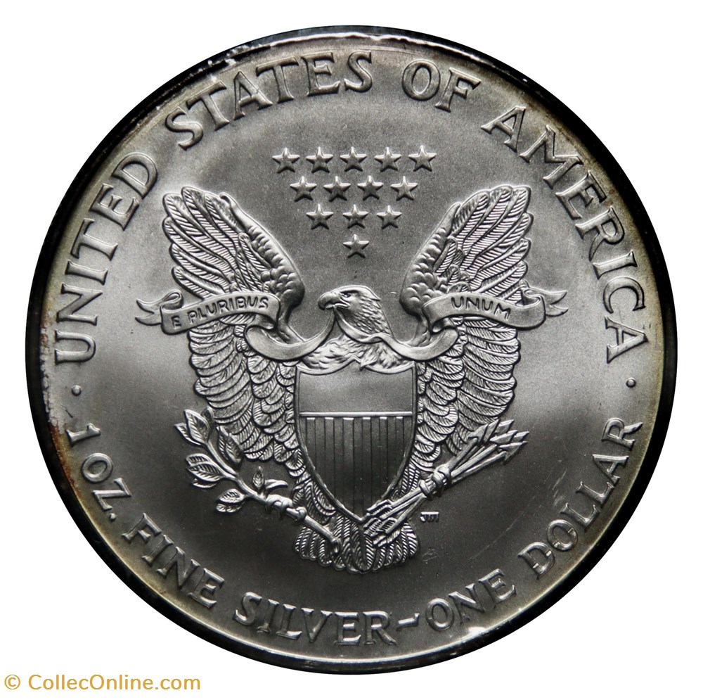 1 Dollar - Silver Eagle, 2000 (West Point) monnaies monde etats unis 1 dollar silver eagle 2000 west point