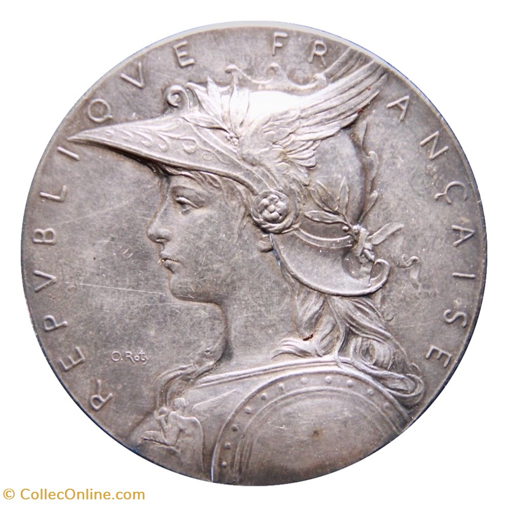 Médaille patriotique (circa 1890) par Oscar Roty monnaies paranumismatique jetons poids medaille patriotique circa 1890 par oscar roty