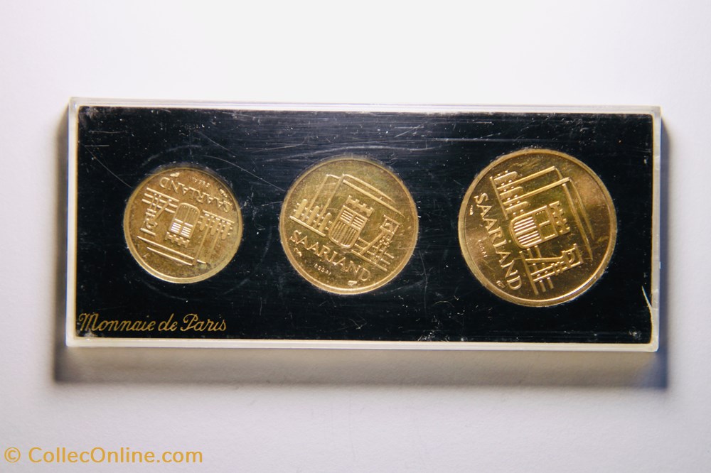 Sarre - 50 Franken 1954 (Essai) 4 monnaies monde territoire du bassin de la sarre 50 franken 1954 essai