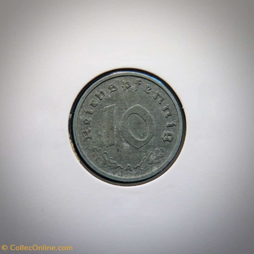 10 Reichspfennig 1940 A monnaies monde allemagne 10 reichspfennig 1940 a
