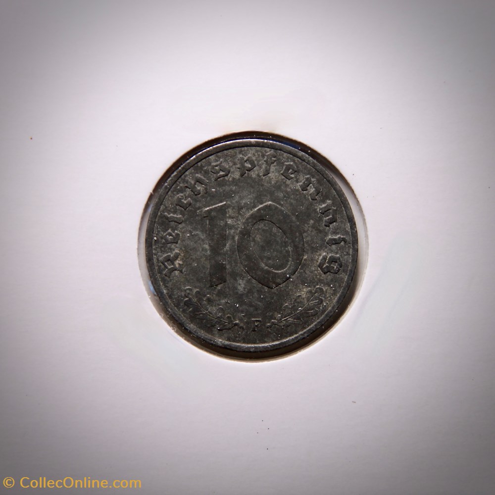 10 Reichspfennig 1940 F monnaies monde allemagne 10 reichspfennig 1940 f