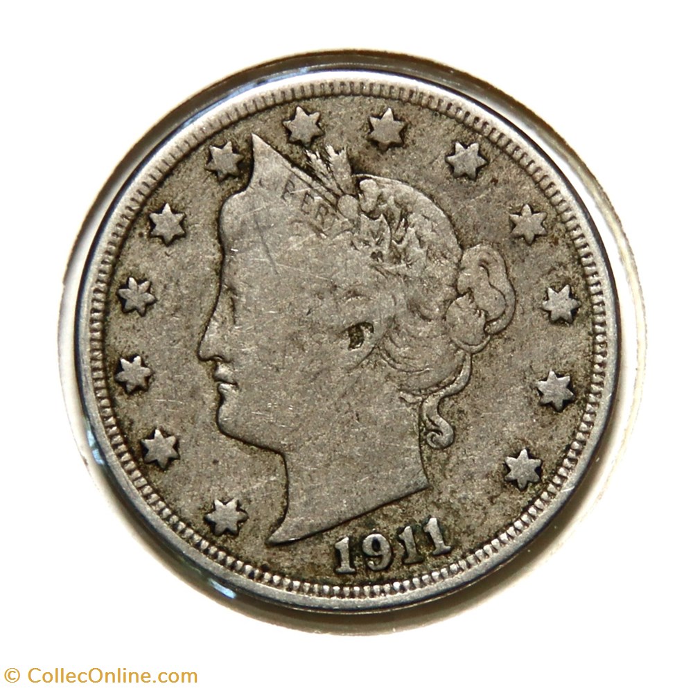 5 Cents - Liberty Head, 1911 monnaies monde etats unis 5 cents liberty head 1911