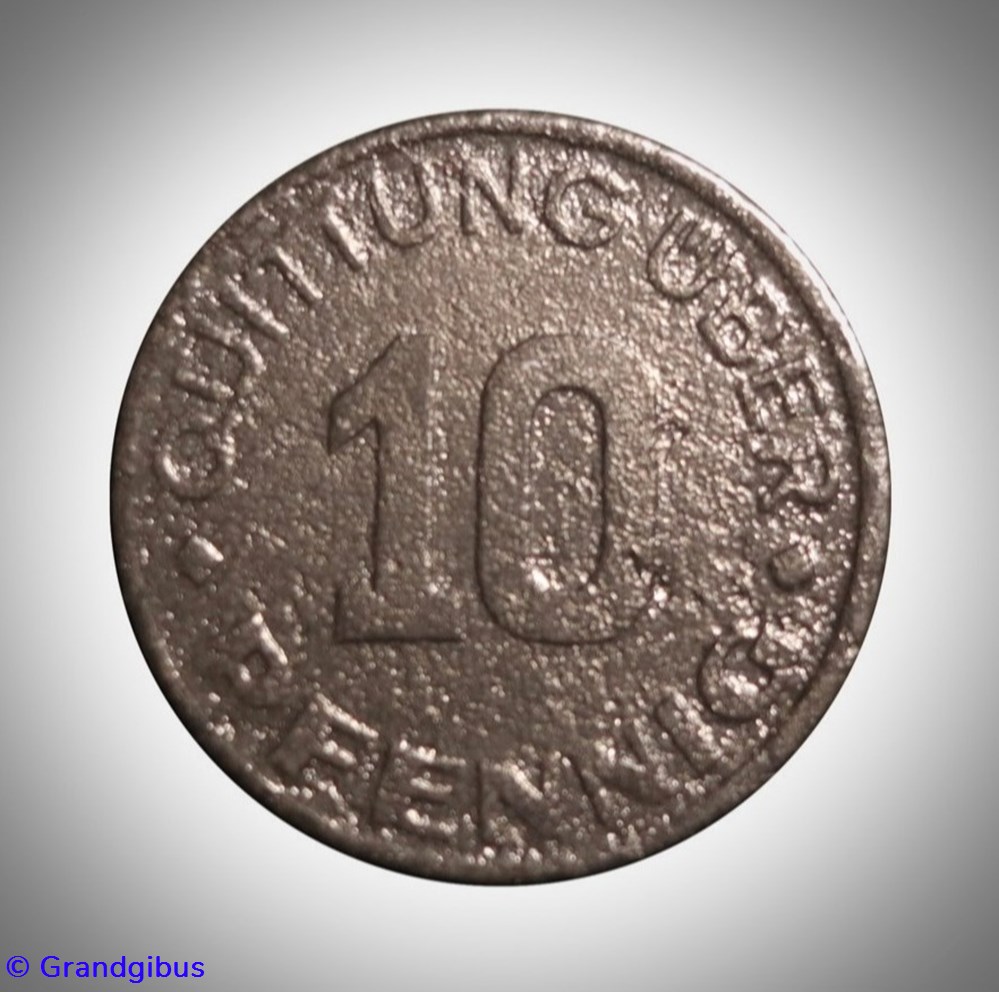 Ghetto de Litzmannstadt - 10 Pfennig 1942 (2ème type) 2 monnaies monde allemagne ghetto de litzmannstadt 10 pfennig 1942 2eme type