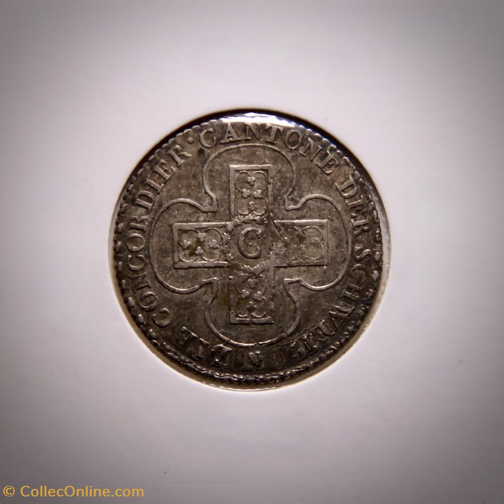 monnaies monde suisse canton de berne 5 batzen baz 1826