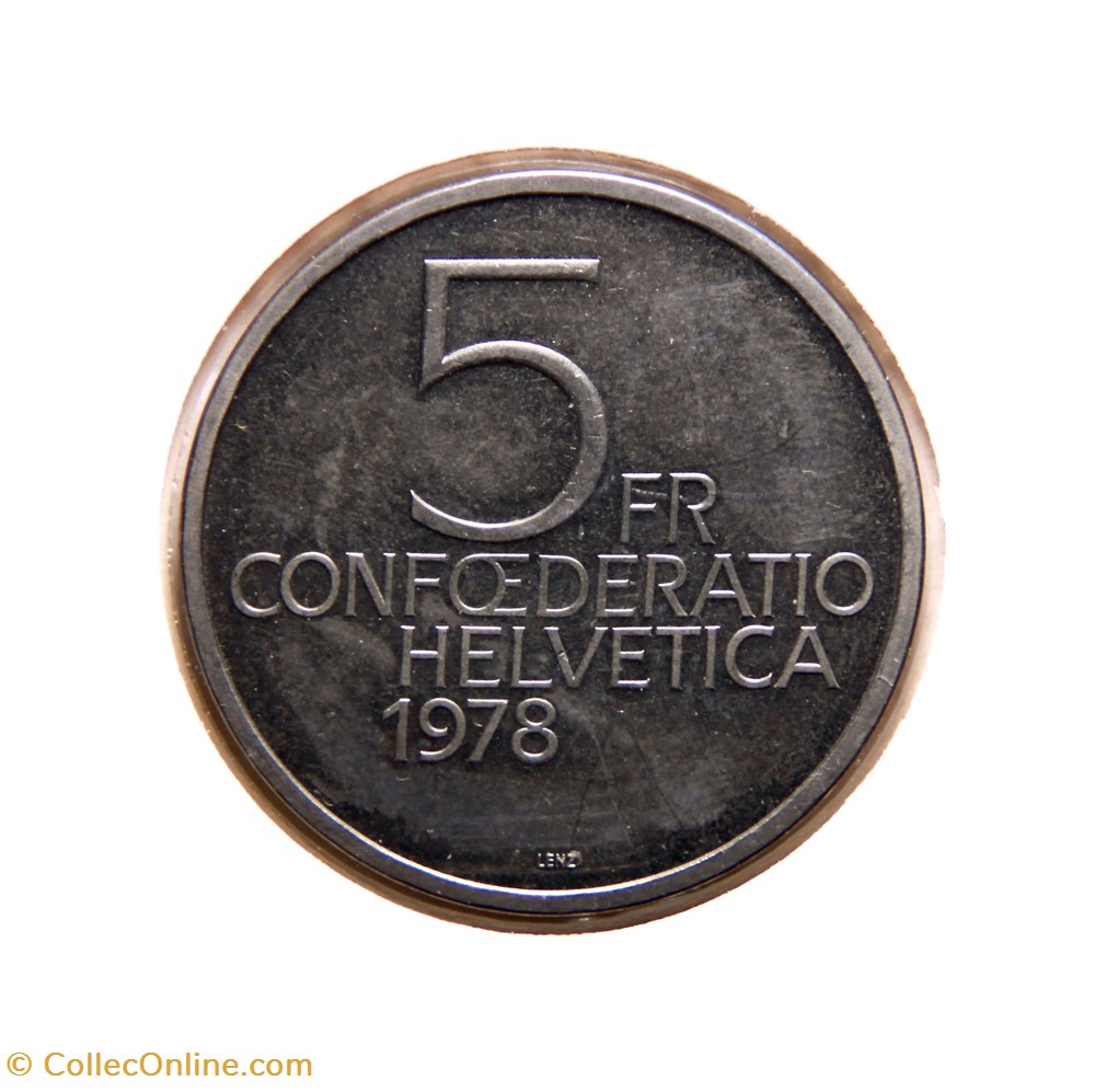 5 Francs 1978 B Henry Dunant monnaies monde suisse 5 francs 1978 b henry dunant