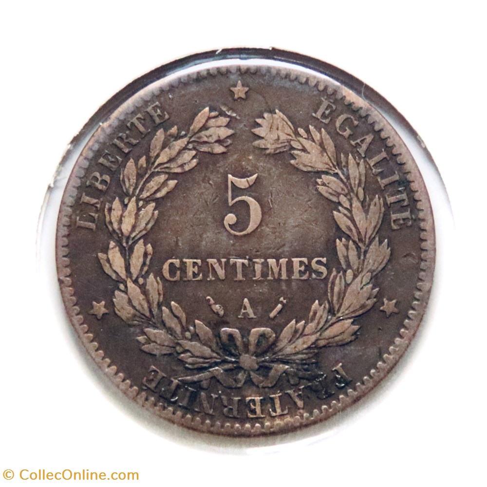 5 Centimes Cérès - 1883 𝐀 monnaies monde france 5 centimes ceres 1883