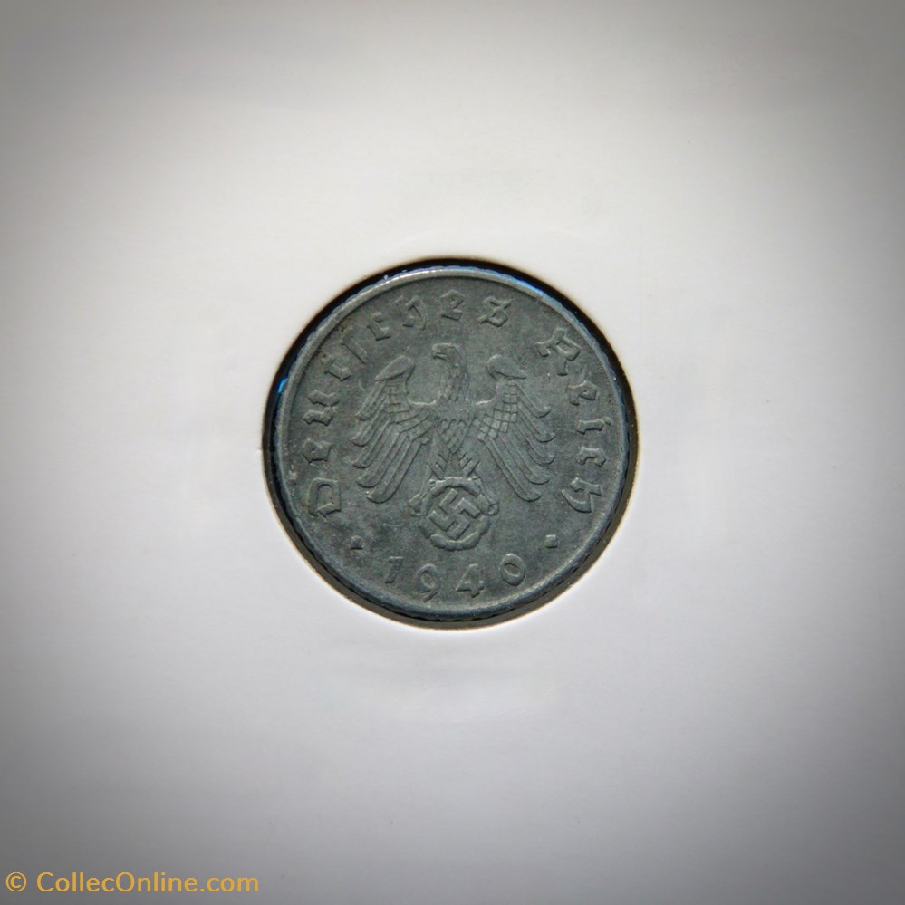 5 Reichspfennig 1940 D monnaies monde allemagne 5 reichspfennig 1940 d