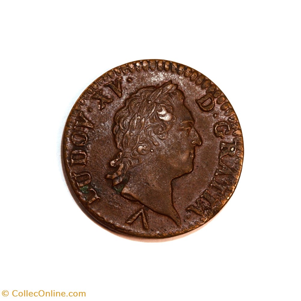 Louis XV 1772W Sol à la vieille tête monnaies europe medievale france royales louis xv 1772w sol a la vieille tete