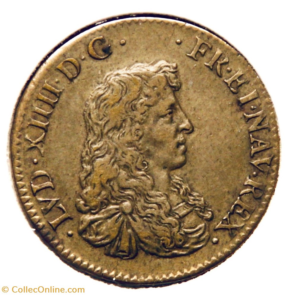 monnaies paranumismatique jetons poids louis xiv ordinaire des guerres 1666 cuivre