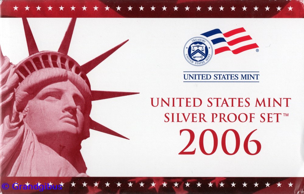 Série 2006 S - US Mint Silver Proof Set 7 monnaies monde etats unis serie 2006 s us mint silver proof set