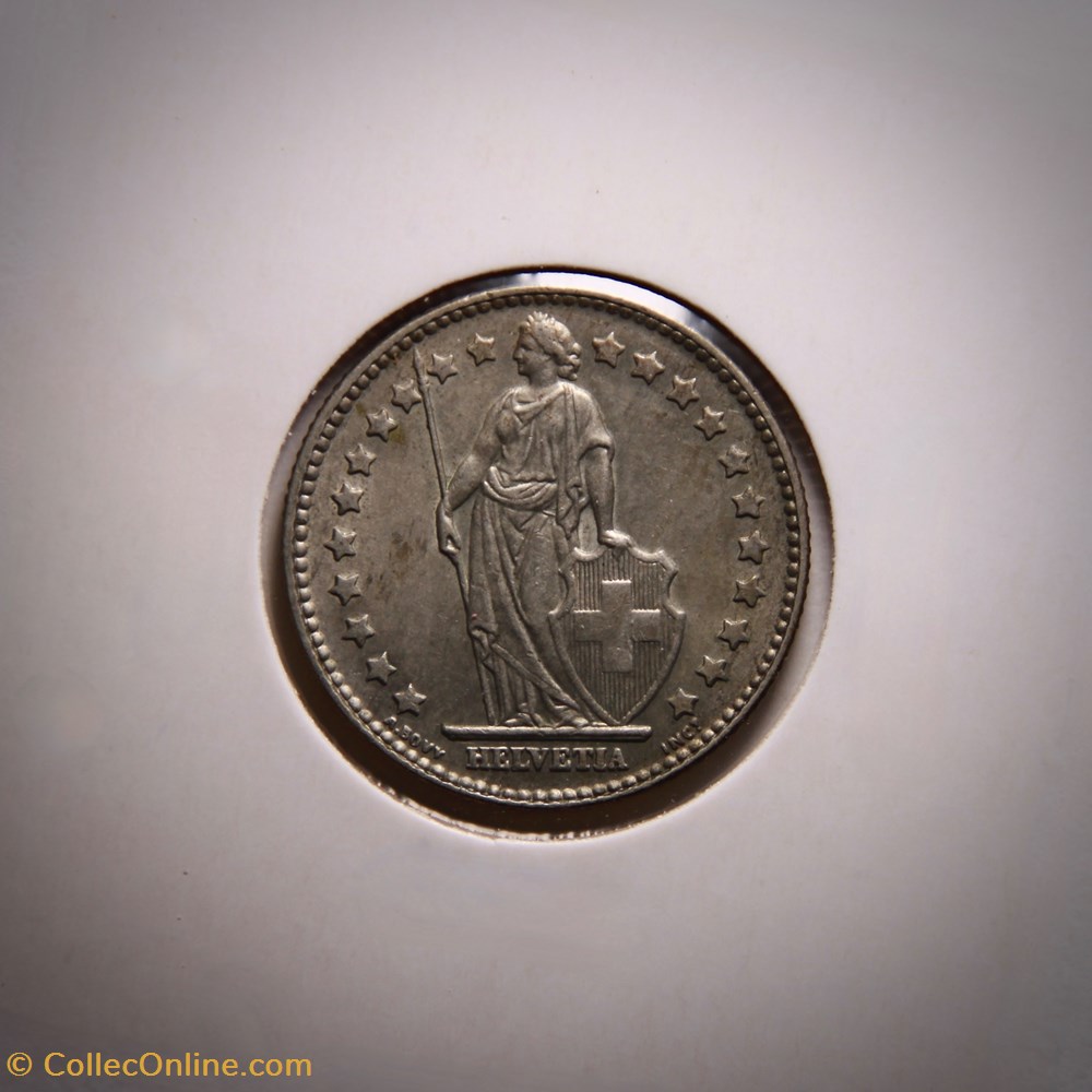 1 Franc 1961 B Helvetia debout monnaies monde suisse 1 franc 1961 b helvetia debout