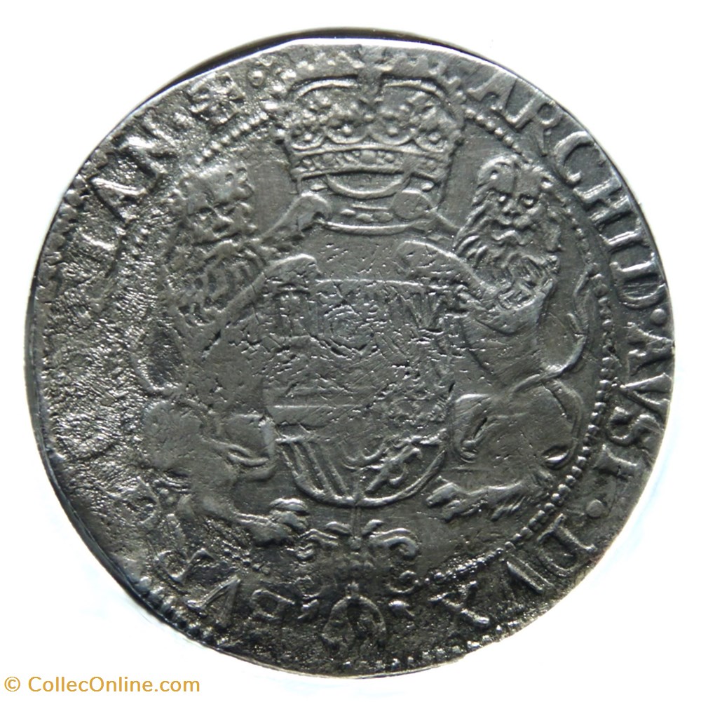 monnaies europe medievale pays bas espagnols charles ii ducaton 1673 bruges