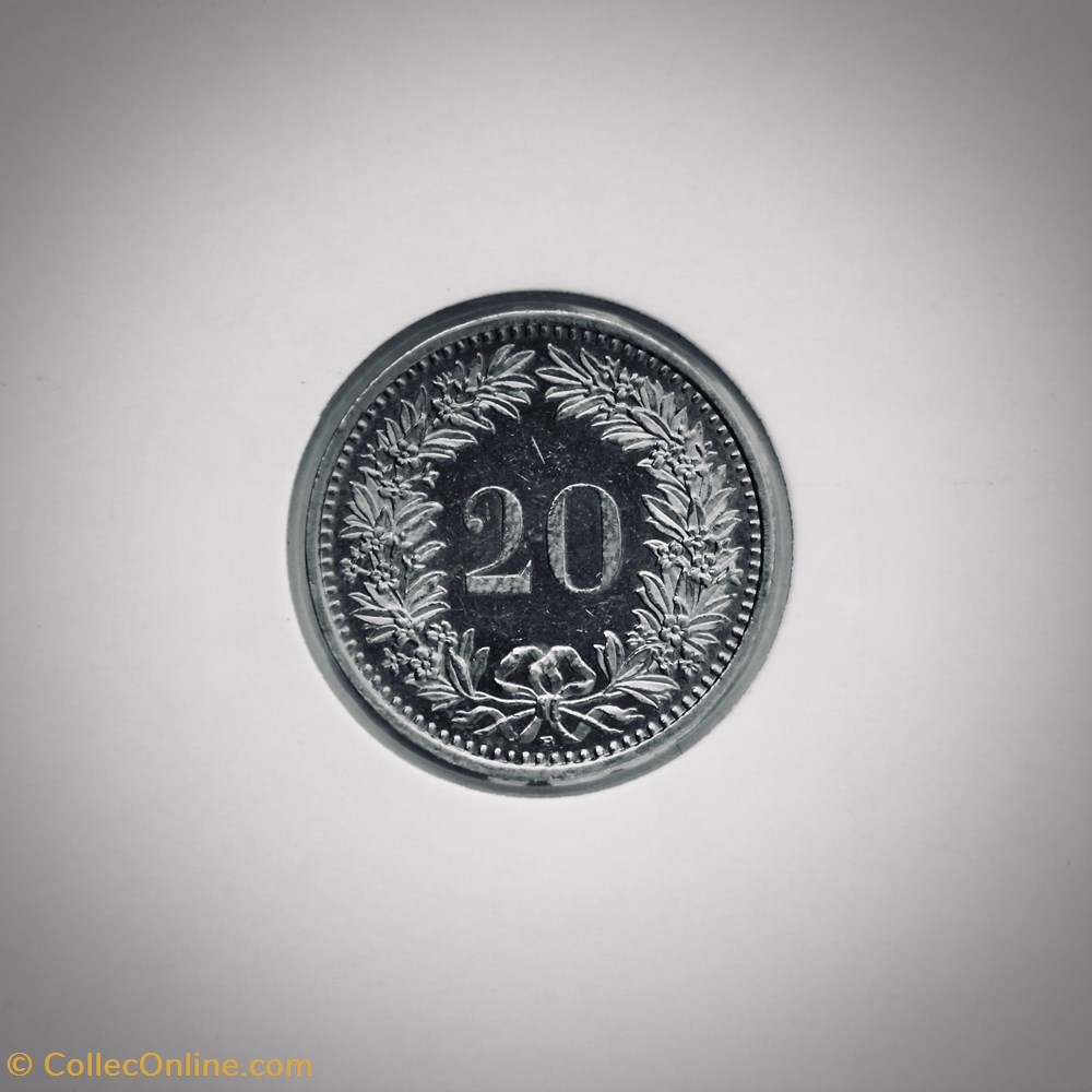 20 Centimes Libertas 1993 B monnaies monde suisse 20 centimes libertas 1993 b