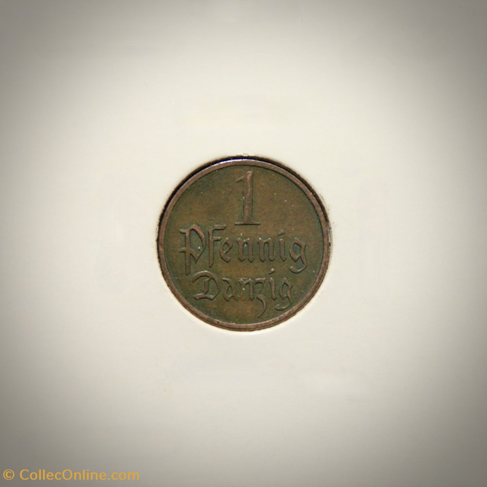 monnaies monde pologne 1 pfennig 1930 dantzig