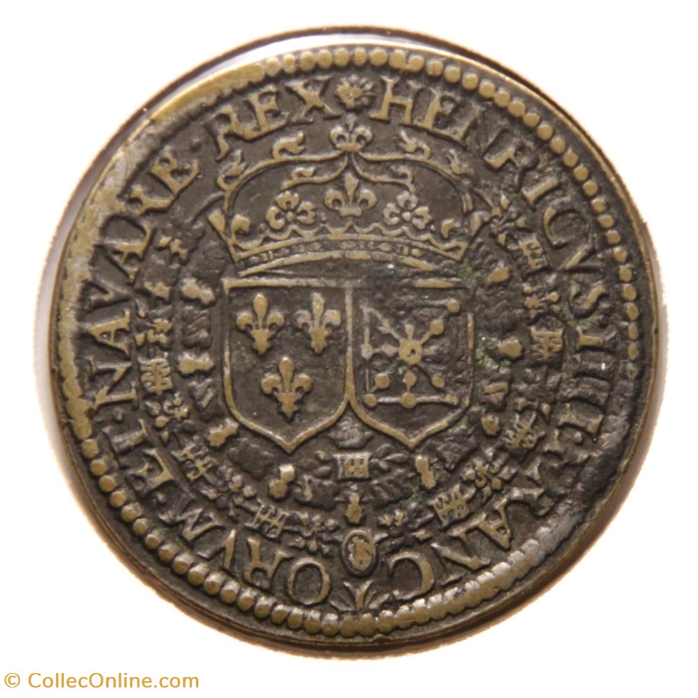 monnaies paranumismatique jetons poids henri iv 1610 cuivre
