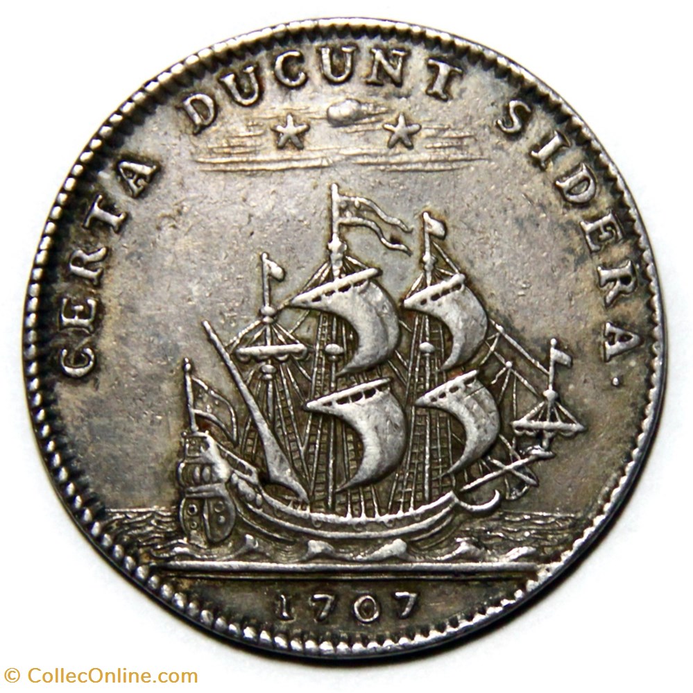 monnaies paranumismatique jetons poids etats de bourgogne la bourgogne soutenue par les princes de conde 1707 argent