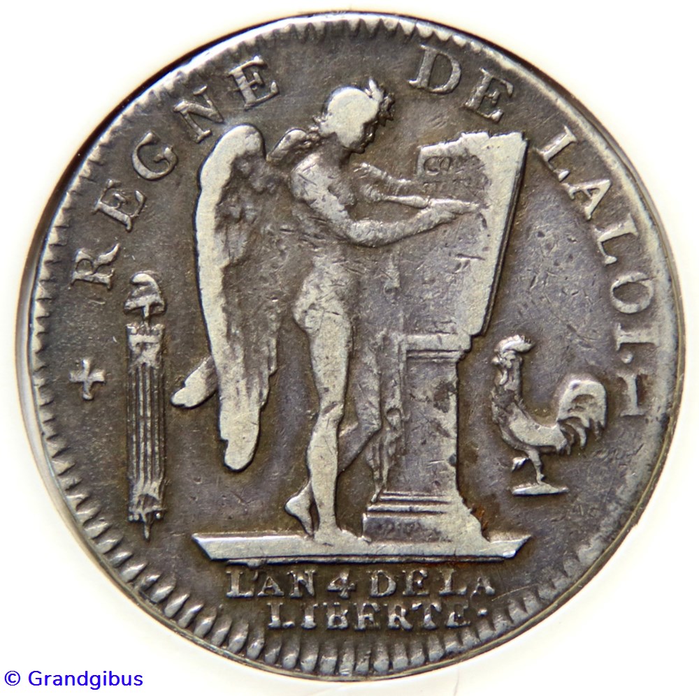 Louis XVI 1792 𝐈 Écu dit au génie. monnaies monde france louis xvi 1792 ecu dit au genie