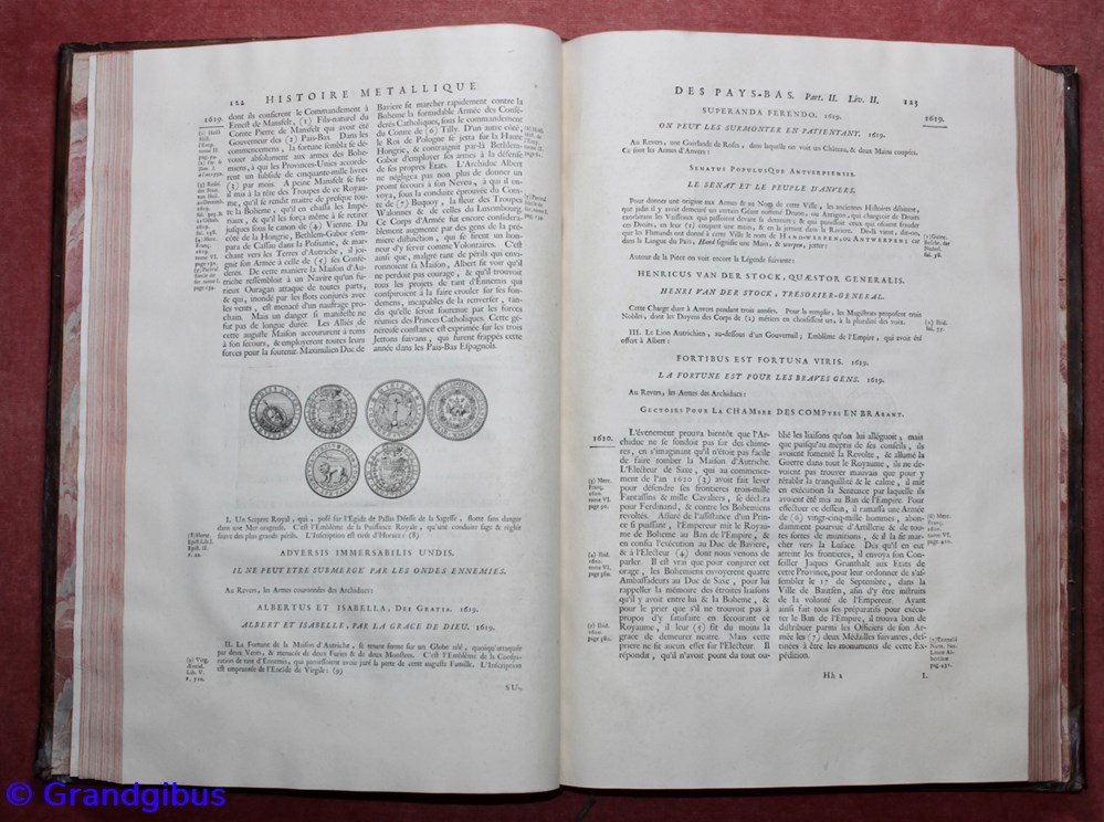 Van Loon. Tome Second, Histoire Métallique des XVII Provinces (1732). 2 monnaies livres ouvrages van loon tome second histoire metallique des xvii provinces 1732