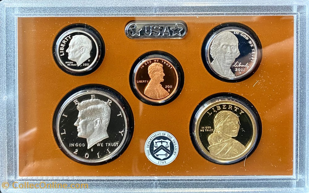 Série 2011 S - US Mint Proof Set 2 monnaies monde etats unis serie 2011 s us mint proof set