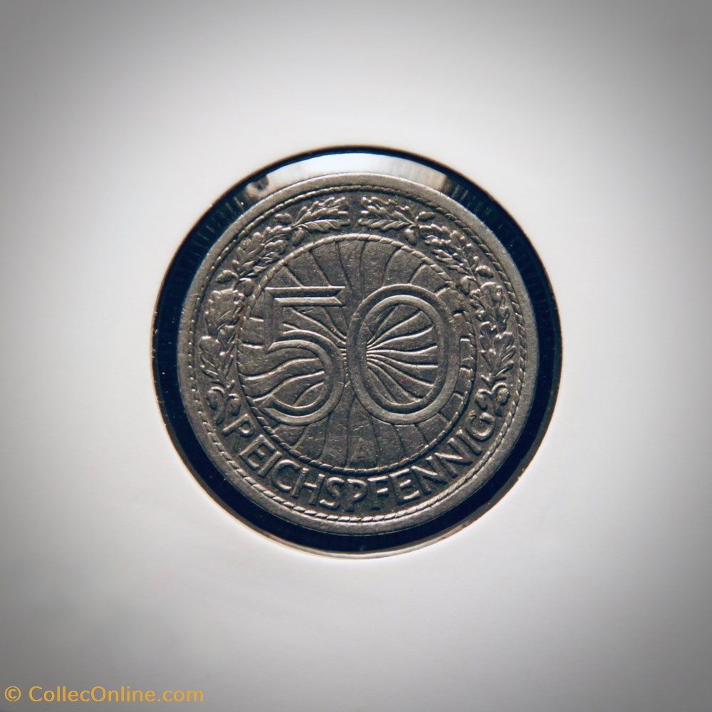 50 Reichspfennig 1928 A monnaies monde allemagne 50 reichspfennig 1928 a
