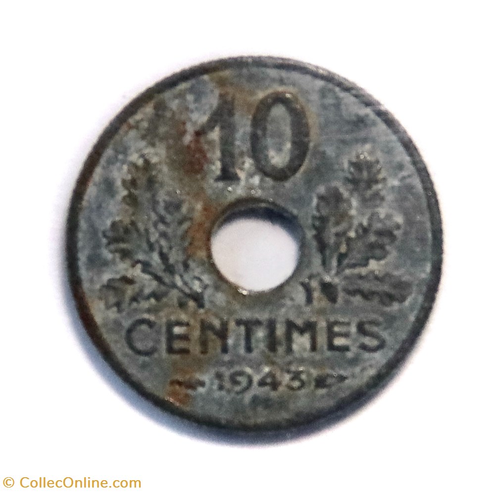 10 centimes Etat français, 1941 petit module monnaies monde france 10 centimes etat francais 1941 petit module