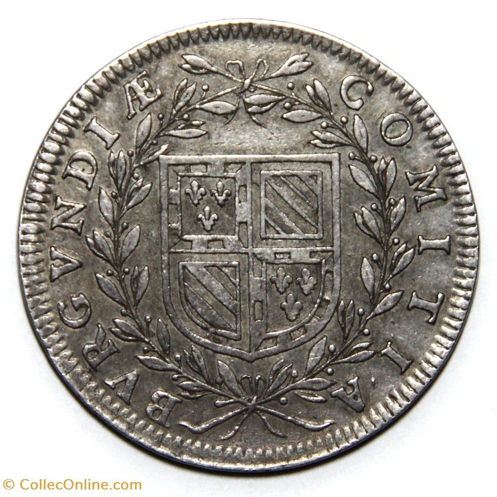 États de Bourgogne. 1645, Argent. L'espoir de paix monnaies paranumismatique jetons poids etats de bourgogne 1645 argent espoir de paix