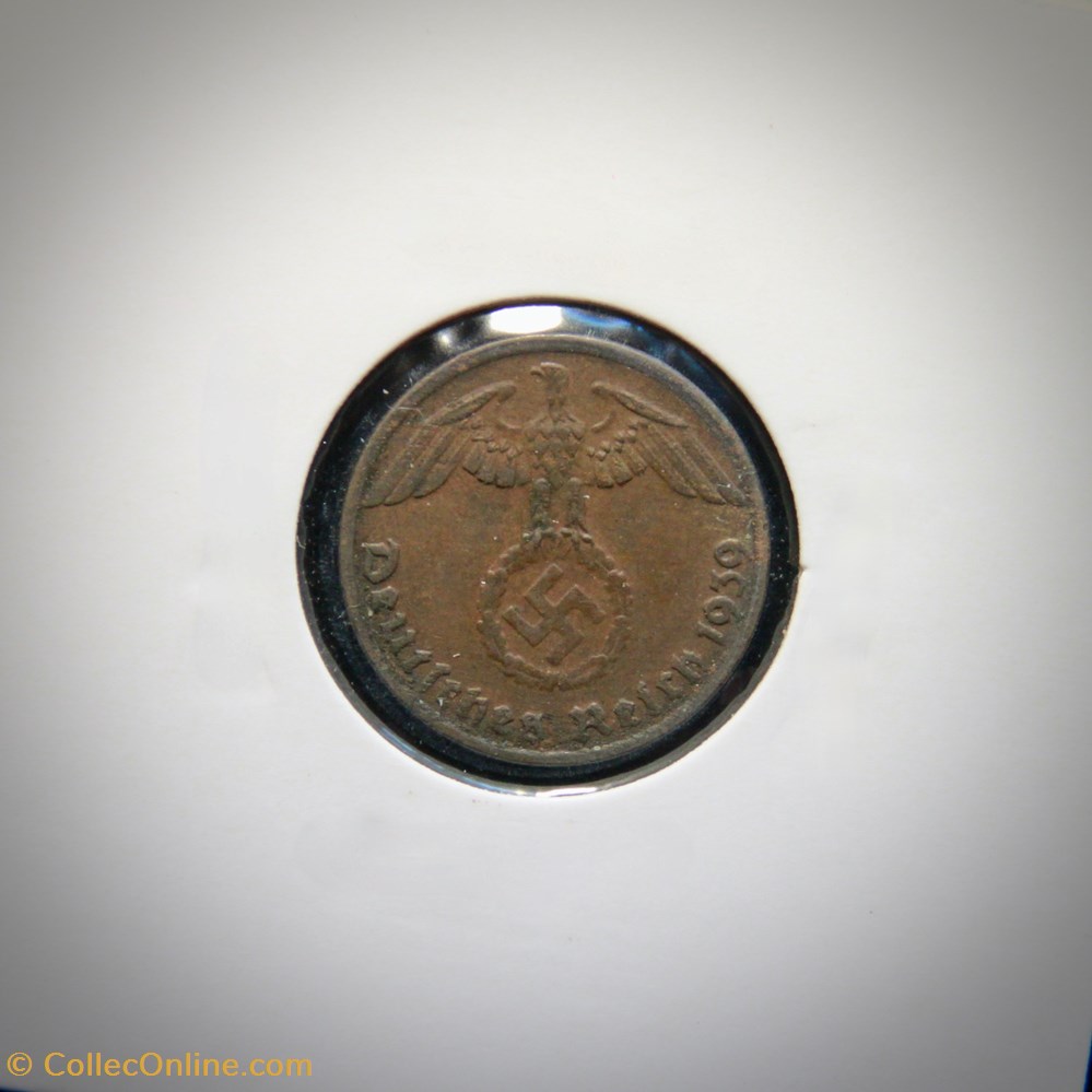 1 Reichspfennig 1939 G monnaies monde allemagne 1 reichspfennig 1939 g