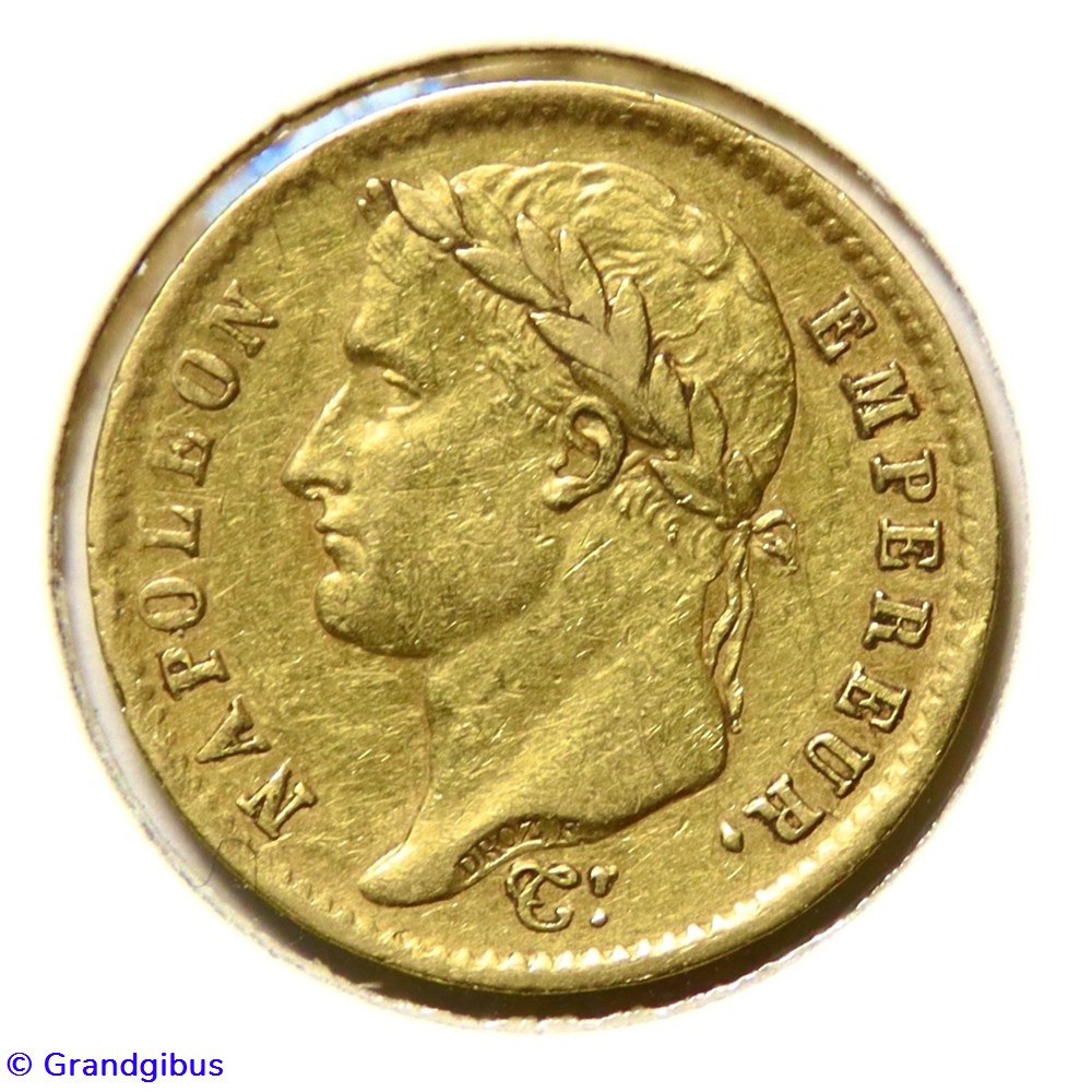monnaies monde france 20 fr republique francaise 1808 w napoleon tete lauree
