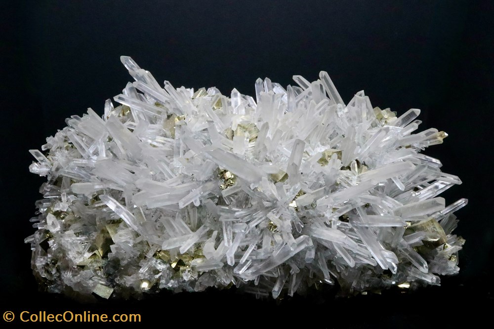 Pyrite et quartz (Huaròn, Pérou) mineraux meteorites pyrite et quartz huaron perou