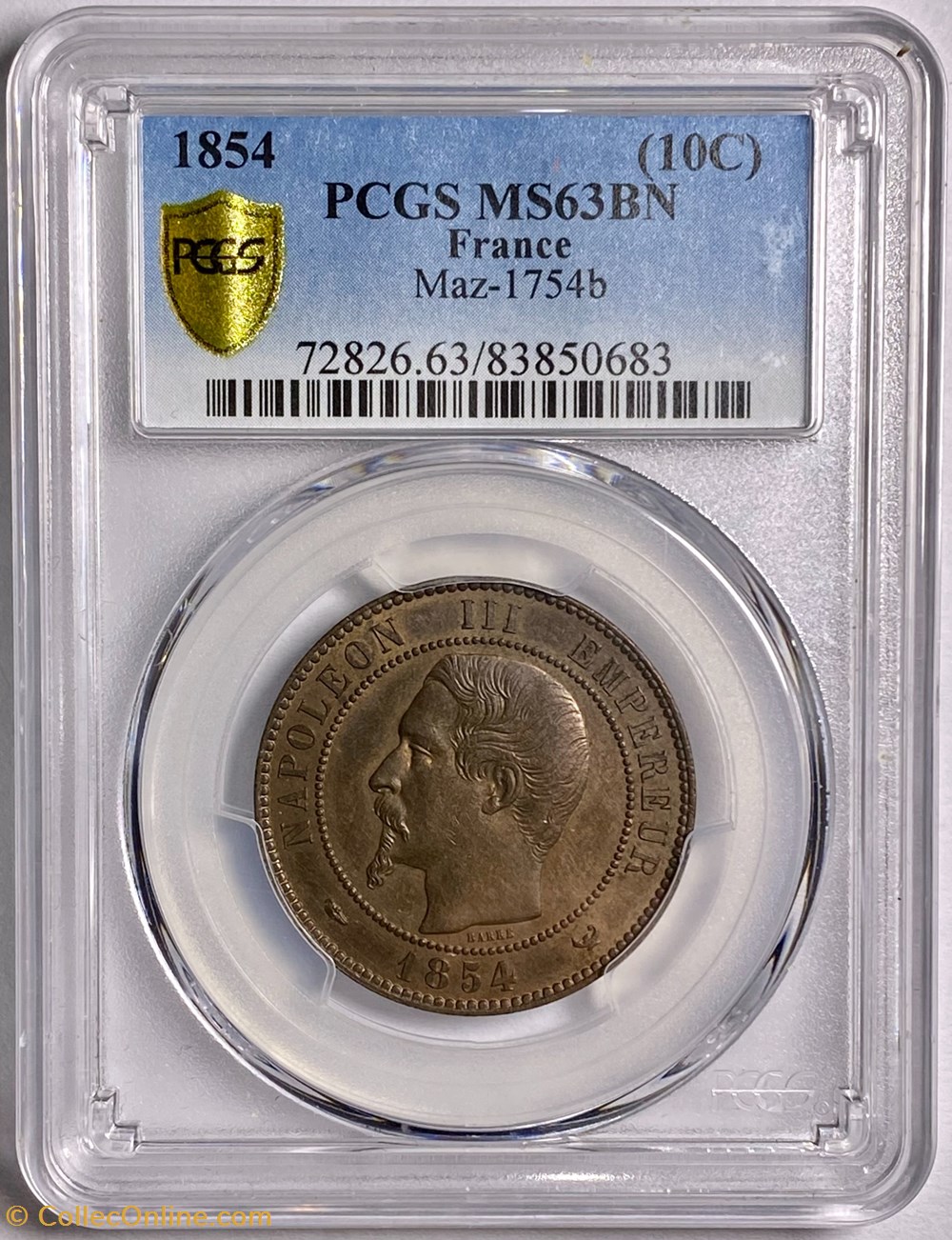 Module de Dix Centimes - Visite à la chambre de commerce de Lille, 1854 3 monnaies paranumismatique jetons poids module de dix centimes visite a la chambre de commerce de lille 1854