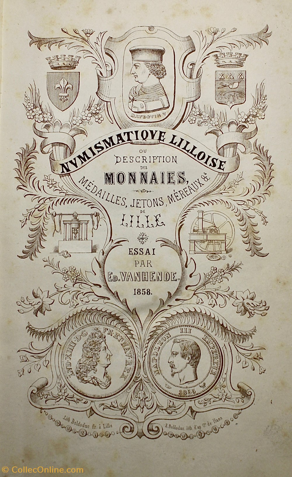 monnaies livres ouvrages numismatique lilloise van hende