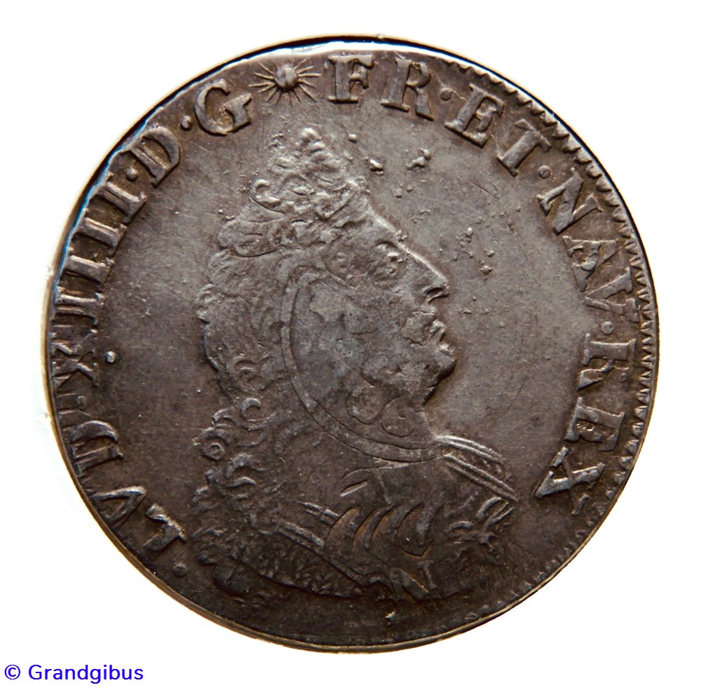 monnaies europe medievale france royales demi ecu aux insignes 1702w