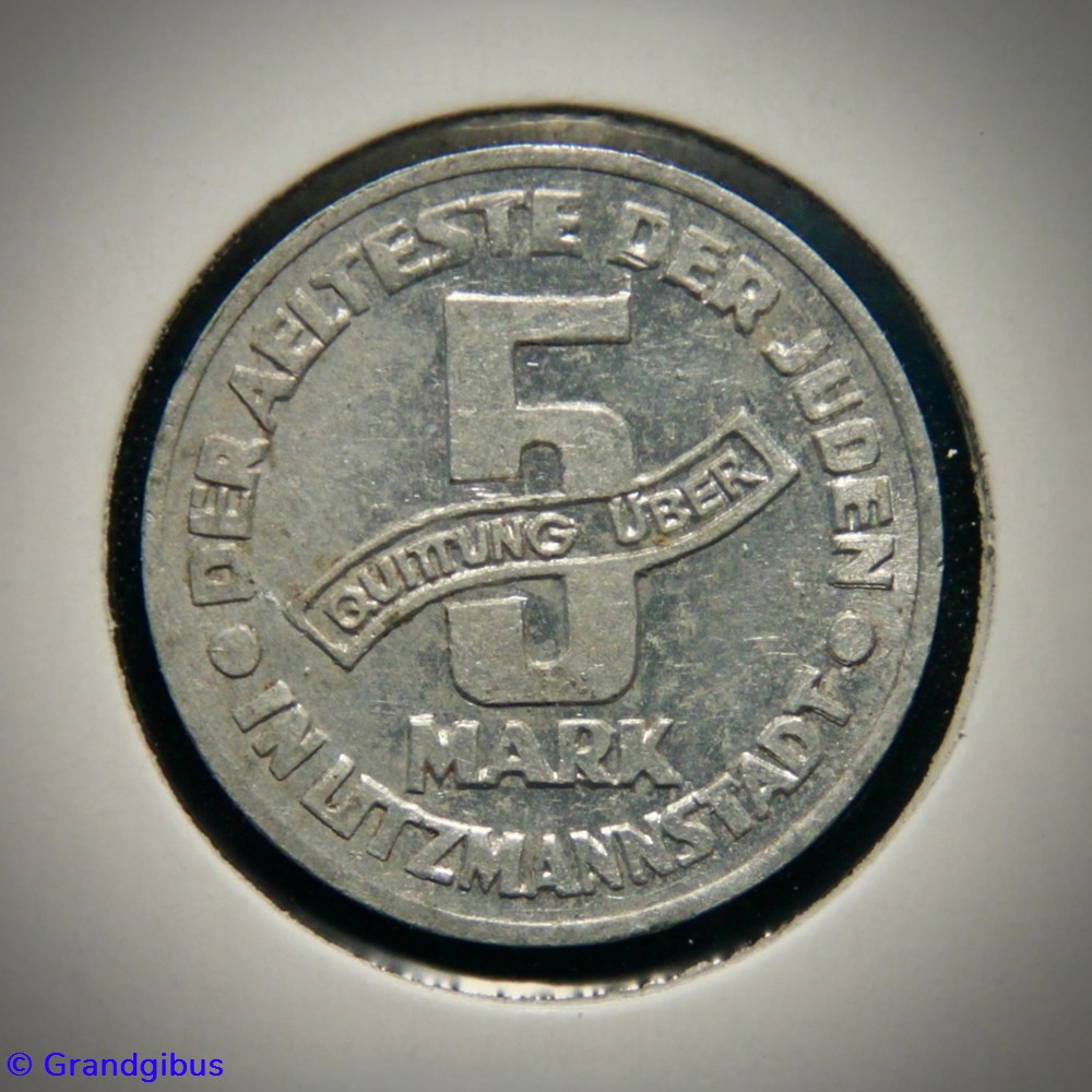 5 Mark 1943 - Ghetto de Litzmannstadt monnaies monde allemagne 5 mark 1943 ghetto de litzmannstadt