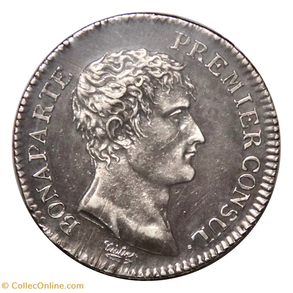 monnaies monde france 1 franc republique francaise bonaparte premier consul
