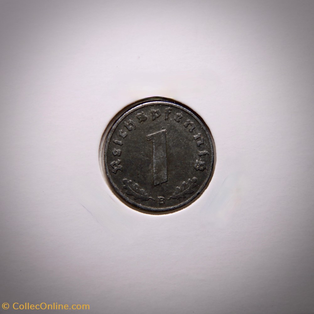 1 Reichspfennig 1944 B monnaies monde allemagne 1 reichspfennig 1944 b