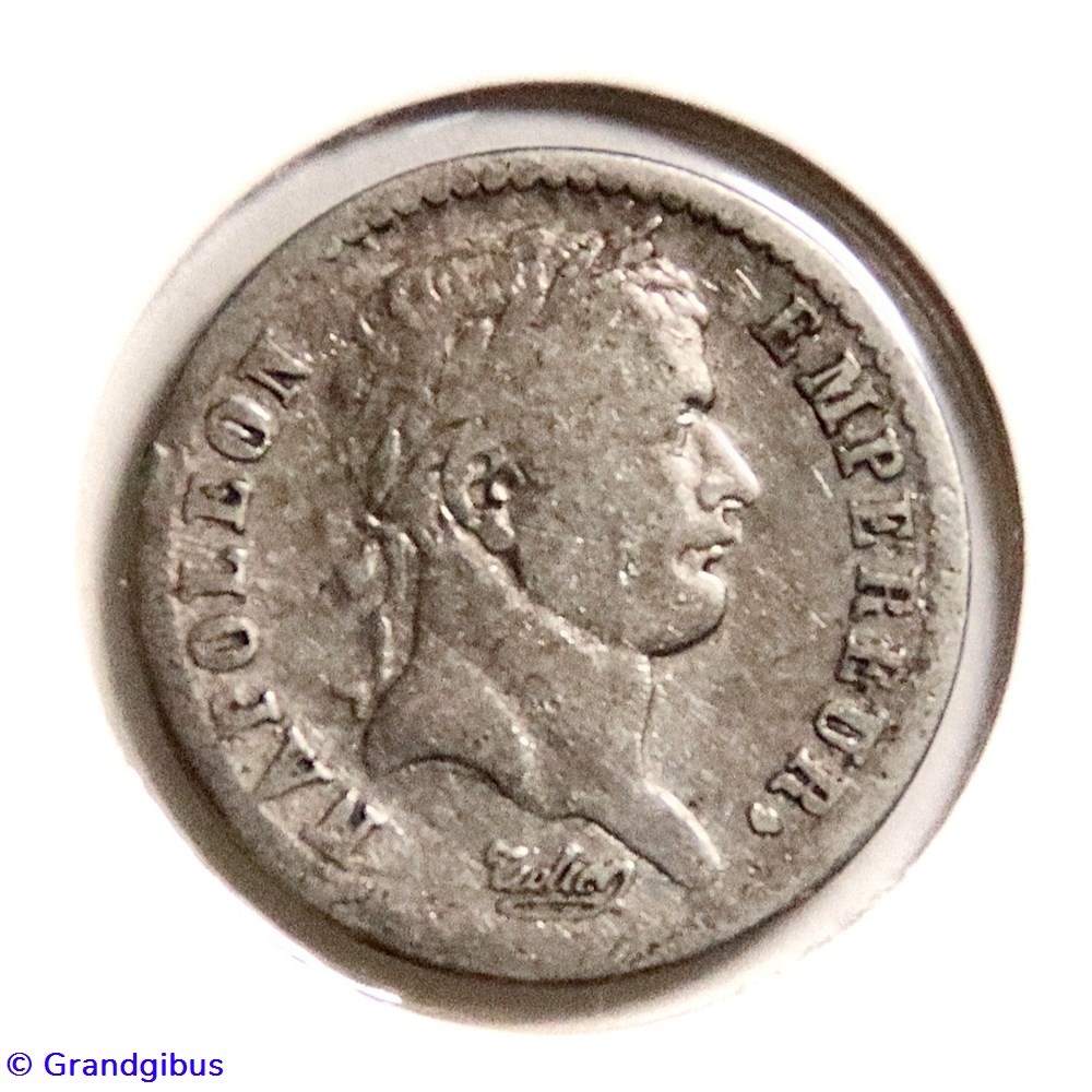 Demi Franc. Napoléon Empereur, revers République Française - 1808 𝐀 monnaies monde france demi franc napoleon empereur revers republique francaise 1808