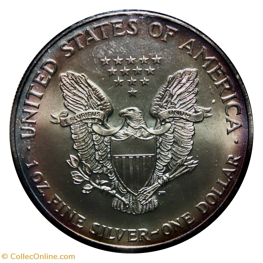 1 Dollar - Silver Eagle, 1999 (West Point) monnaies monde etats unis 1 dollar silver eagle 1999 west point